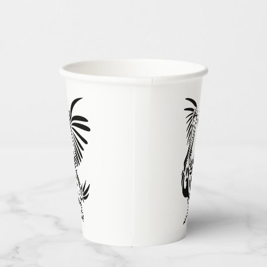 Tribal Pelican Art Papieren Bekers (Rechts)