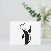 Tribal Penguin Briefkaart (Staand voorkant)
