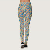 Tribal Peru Geometric Peruvian  Patroon Leggings (Achterkant)