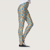 Tribal Peru Geometric Peruvian  Patroon Leggings (Rechts)