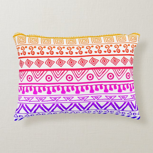 Tribal Print Pillow Accent Kussen (Voorkant)