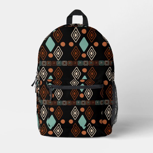 Tribal Printed Backpack Bedrukte Rugzak (Voorkant)