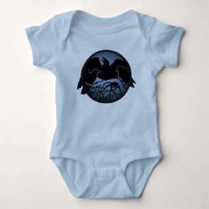 Tribal Raven Baby Top Creeper Baby Raven Bodypakje