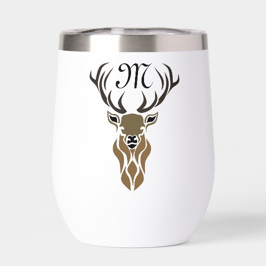 Tribal Red Stag Monogram (Achterkant)