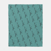Tribal Roadrunner Silhouette Fleece Deken (Voorkant)