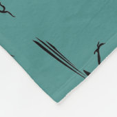 Tribal Roadrunner Silhouette Fleece Deken (Hoek)