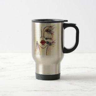 Tribal Robot Travel Mug Reisbeker