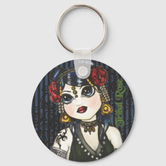 Tribal Roos Tribal Belly Dancer Sleutelhanger