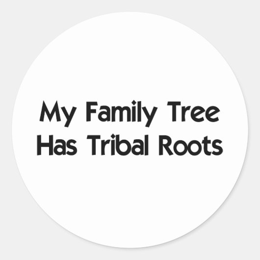 Tribal Roots Sticker (Rond) (Voorkant)