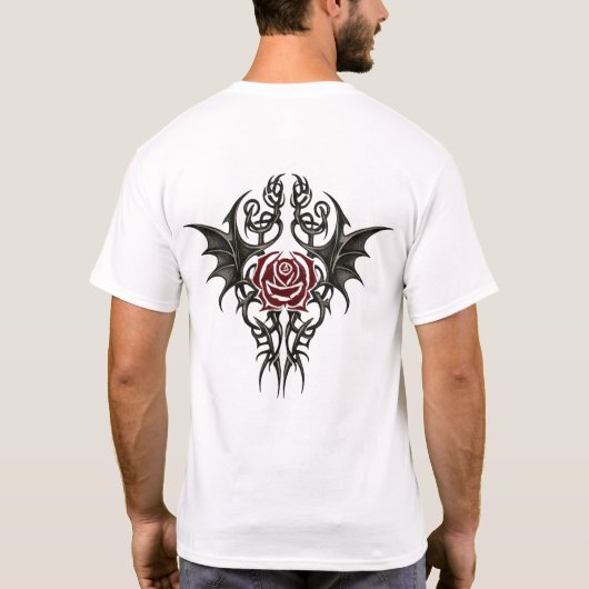 Tribal Rose Emblem T-shirt (Achterkant)