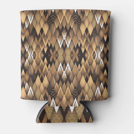 TRIBAL RUSTIC TRIANGULAR PATROON BLIKJESKOELER (Voorkant)