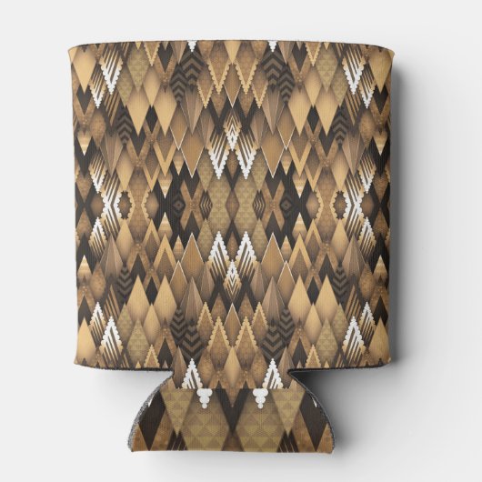 TRIBAL RUSTIC TRIANGULAR PATROON BLIKJESKOELER (Achterkant)