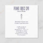 *~ * Tribal Sacred Waterverf Shaman Primal Aztec Vierkante Visitekaartje (Achterkant)