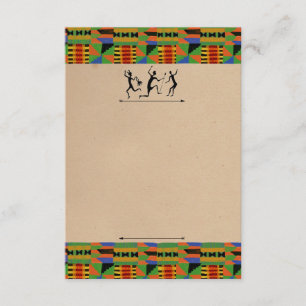 Tribal Safari Party Invitation/RSVP Carte personna
