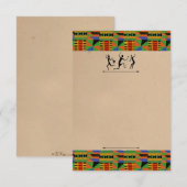 Tribal Safari Party Invitation/RSVP Carte personna (Devant / Derrière)