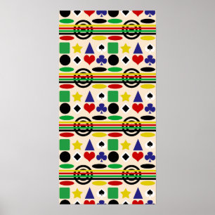 Tribal Scandinavisch patroon Design Poster
