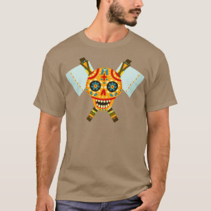 Tribal schedel Dual Ax 12 T-shirt