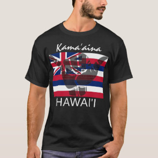 TRIBAL SHAKA (HANG LOS) Kamaʻāina HI VLAG BG T-shirt