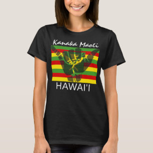 TRIBAL SHAKA (HANG LOS) Kānaka Maoli HI VLAG BG T-shirt