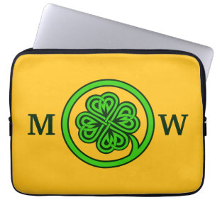 Tribal Shamrock aangepaste laptop mouwen Sleeve