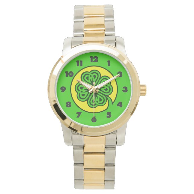 Tribal Shamrock horloges (Voorkant)