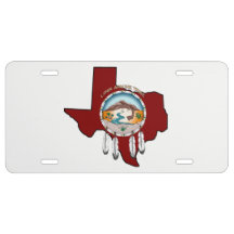 Tribal Shield/Texas License Bord