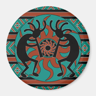 Tribal Southwestern Design Kokopelli Magneet
