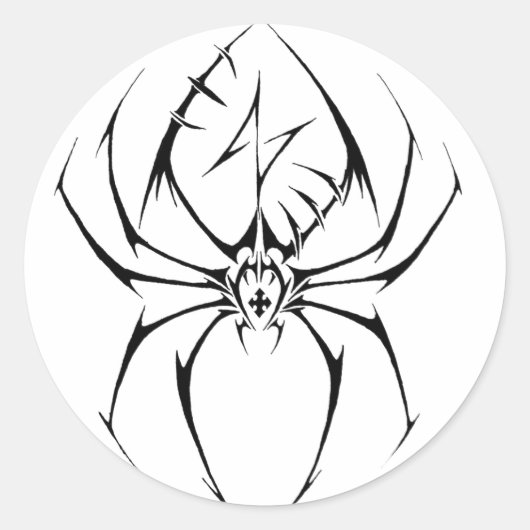 Tribal Spider Tattoo Design Sticker (Voorkant)