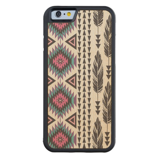 Tribal Spirit Maple Wood iPhone 6 Coque (Dos)