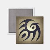 Tribal Spirit Square Magnet Magneet (Voorkant / Achterkant)