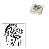 Tribal struisvogel art stempel (Gestempeld)