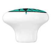 Tribal Sun 11 Keramische Knop (Zijkant)