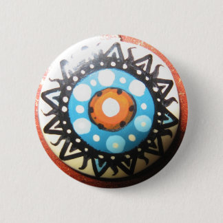 Tribal Sun Handmade Ronde Button 5,7 Cm