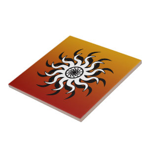 Tribal Sun Southwest Design Ceramic Tile Tegeltje