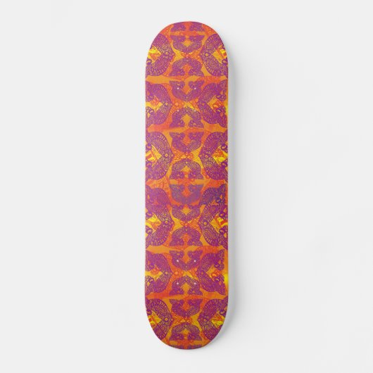 Tribal Tattoo Bird Henna Skateboard (Voorkant)