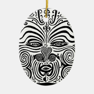 Tribal Tattoo Design - New Zealand Maori Keramisch Ornament