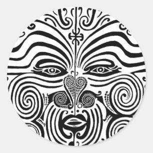 Tribal Tattoo Design - New Zealand Maori Ronde Sticker