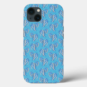 Tribal Tattoo Manatees Ocean Blue iPhone 13 Hoesje