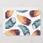 Tribal Teepee Pow Wow Verjaardagsfeestje Uitnodigi Kaart (Achterkant)