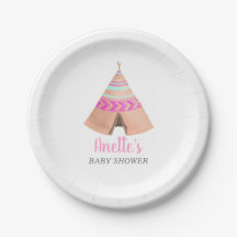 Tribal Teepee Roze Baby shower
