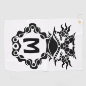 Tribal Texas Horned Lizard Toad Pride Golfhanddoek (Horizontaal)