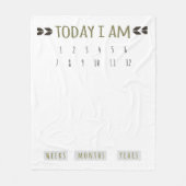 Tribal Theme Milestone Blanket Fleece Deken (Voorkant)