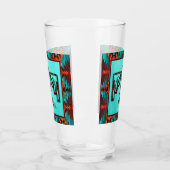 Tribal Thunderbird Glass Cup Glas (Links)