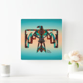 Tribal Thunderbird Wall Clock Vierkante Klok (Huis)