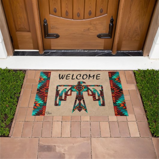 Tribal Thunderbird Welcome Doormat Deurmat (Buiten)