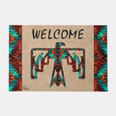 Tribal Thunderbird Welcome Doormat Deurmat (Voorkant)