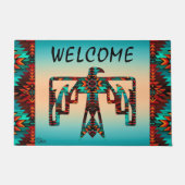 Tribal Thunderbird Welcome Doormat Deurmat (Voorkant)