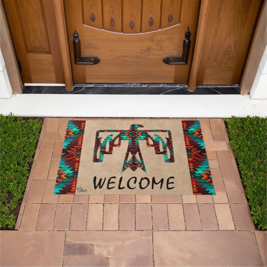 Tribal Thunderbird Welcome Doormat Deurmat (Buiten)