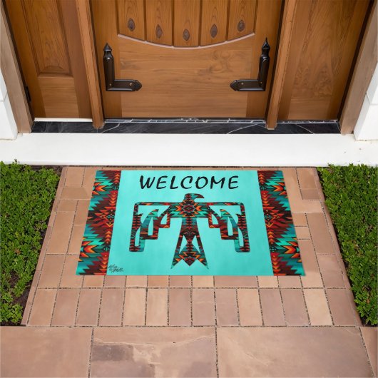 Tribal Thunderbird Welcome Doormat Deurmat (Buiten)