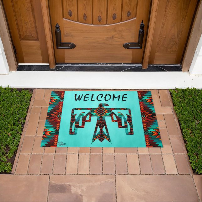 Tribal Thunderbird Welcome Doormat Deurmat (Buiten)